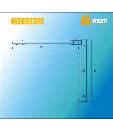 Доводчик двери MSM пружинный DT85KG Белый (WH)