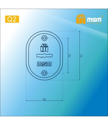 Накладка под сувальдный ключ MSM Q2