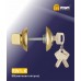 Завёртка с ключом для межкомнатных дверей RW1-K с ключом матовое золото