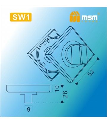Накладка-фиксатор SW1 Матовый никель (SN)