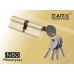 Цилиндровый механизм DAMX Простой ключ-ключ N80 мм Полированная латунь (PB)