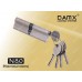 Цилиндровый механизм DAMX Простой ключ-ключ N80 мм Матовый никель (SN)