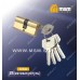 Цилиндровый механизм MSM N60 мм Матовая латунь (SB), латунь Простой ключ-ключ