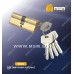 Цилиндровый механизм MSM N80 мм Матовая латунь (SB), латунь Простой ключ-ключ