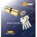 Цилиндровый механизм MSM N90 мм Полированная латунь (PB), латунь Простой ключ-ключ