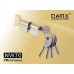 Цилиндровый механизм DAMX Простой ключ-вертушка NW70 мм Полированная латунь (PB)
