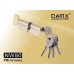 Цилиндровый механизм DAMX Простой ключ-вертушка NW80 мм Полированная латунь (PB)
