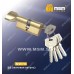 Цилиндровый механизм, латунь Простой ключ-вертушка NW70 мм Матовая латунь (SB)