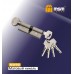 Цилиндровый механизм, латунь Простой ключ-вертушка NW90 мм Матовый никель (SN)