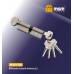 Цилиндровый механизм, латунь Простой ключ-вертушка NW100 мм Матовый никель (SN)
