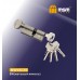 Цилиндровый механизм, латунь Обычный ключ-вертушка NW45/35 мм Матовый никель (SN)