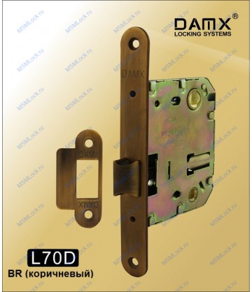 Дверной замок MSM L70 DAMX Коричневый (BR)