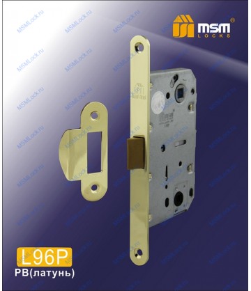 Дверной замок MSM L96P Полированная латунь (PB)