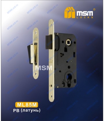 Дверной замок MSM ML85M Полированная латунь (PB)