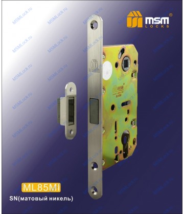 Дверной замок MSM ML85MI Матовый никель (SN)