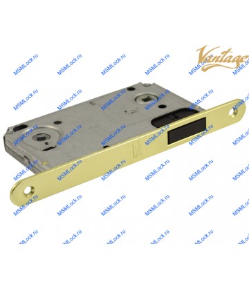 Дверной замок Vantage M90 SB матовое золото (магнитная, под фиксатор)