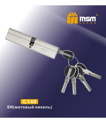 Личина замка MSM C140 мм Матовый никель (SN)
