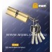 Цилиндровый механизм MSM C110 мм Матовая латунь (SB), латунь Перфорированный ключ-ключ