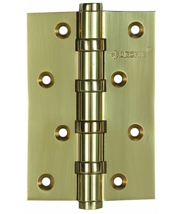 Петля универсальная ARCHIE дверная A010-C 100x70x3-4BB-124, цвет золото, 4 подшипника, 1 шт