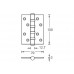 Петля универсальная ARCHIE SILLUR-A010-C 100x70x3-4BB P.CHROME, хром, 4 подшипника, 1 шт