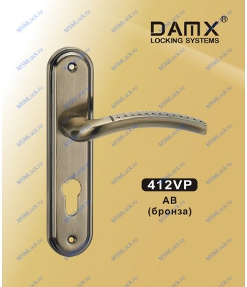 Ручка на планке MSM DAMX 412VP Бронза (AB)