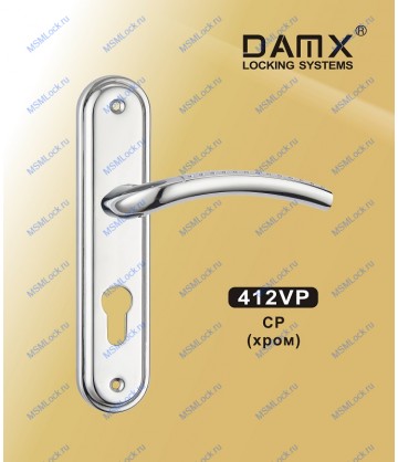 Ручка на планке MSM DAMX 412VP Хром (CP)