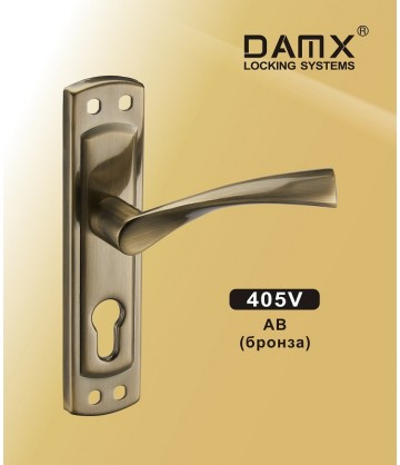 Ручка на планке MSM DAMX 405V Бронза (AB)