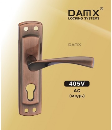 Ручка на планке MSM DAMX 405V Медь (AC)