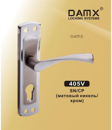 Ручка на планке MSM DAMX 405V Матовый никель (SN)
