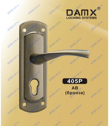 Ручка на планке MSM DAMX 405P Бронза (AB)