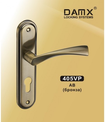 Ручка на планке DAMX 405VP Бронза (AB)