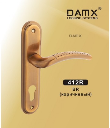 Ручка на планке MSM DAMX 412R Коричневый (BR)