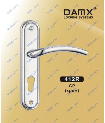 Ручка на планке MSM DAMX 412R Хром (CP)