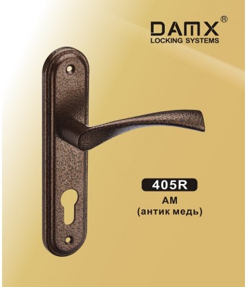 Ручки на планке DAMX 405 R антик медь am