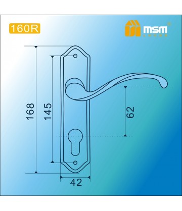 Ручка на планке MSM 160 R Матовый никель (SN)