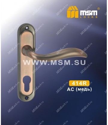 Ручки на планке дверные MSM 414 Медь (AC) Медь (AC)