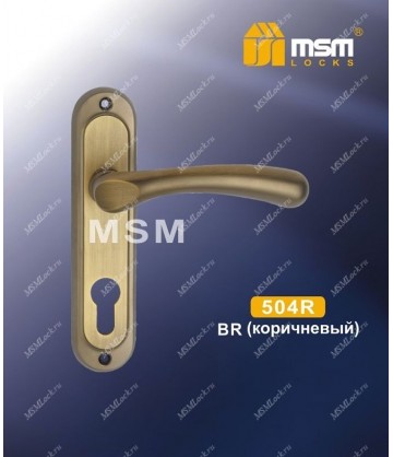 Ручки на планке дверные MSM 504 R Матовый коричневый (MBR)