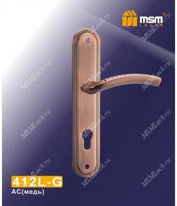 Ручки на планке MSM 412L-G Медь (AC)