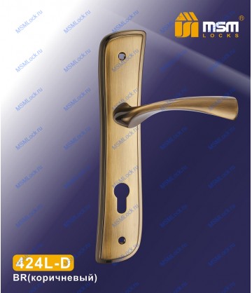 Ручка на планке MSM 424L-D Коричневый (BR)