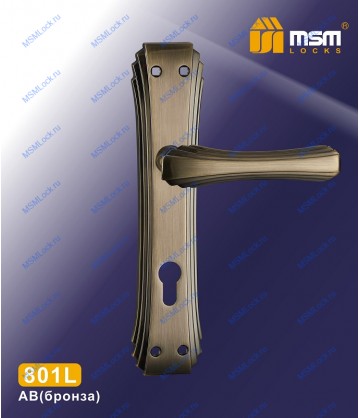 Ручка на планке MSM 801L Бронза (AB)