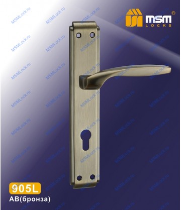 Ручка на планке MSM 905L Бронза (AB)