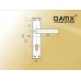 Ручка на планке MSM DAMX 649 L Матовая латунь / Полированная латунь (SB/PB)