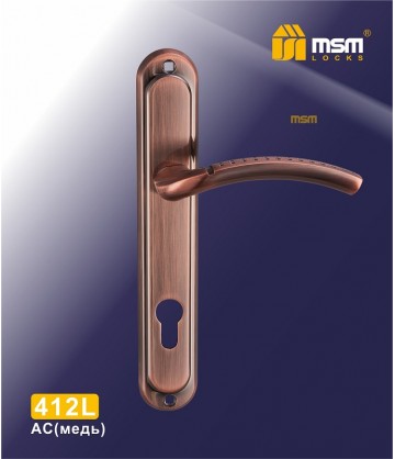 Ручка на планке MSM 412 L Медь (AC)