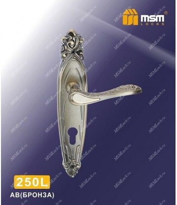 Ручка на планке MSM 250 L Бронза (AB)