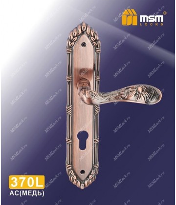 Ручка на планке MSM 370 L Медь (AC)