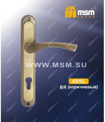 Ручка на планке MSM 405 L Матовый коричневый (MBR)