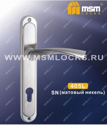 Ручка на планке MSM 405 L Матовый никель (SN)