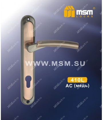 Ручка на планке MSM 410 L Медь (AC)