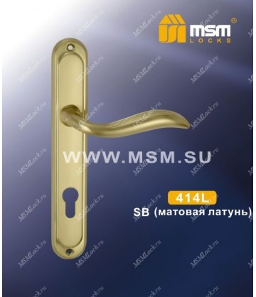 Ручка на планке MSM 414 L Матовая латунь (SB)