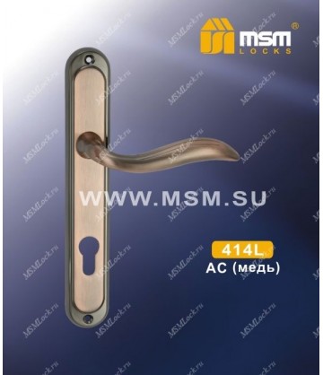 Ручка на планке MSM 414 L Медь (AC)